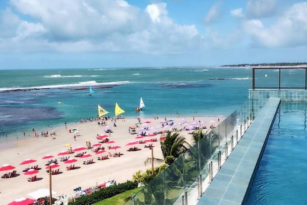 Апартаменты Flat De Luxo Beira-Mar Em Порту-де-Галиньяш Экстерьер фото
